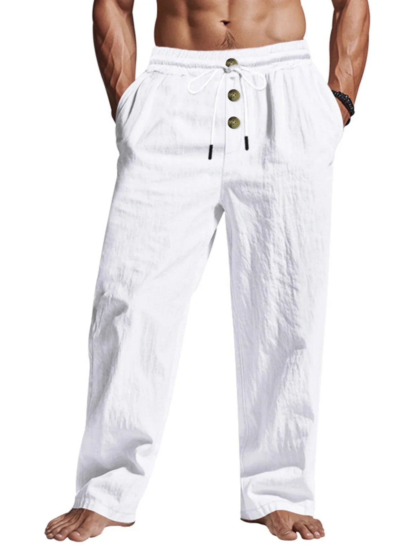 Men's Linen Jogger Pants