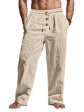 Men's Linen Jogger Pants